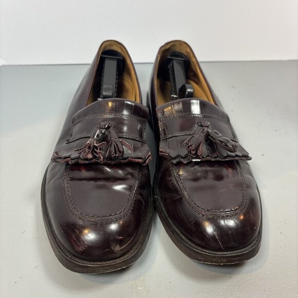 Bostonian Florentine Men\'s Cordovan Leather Kiltie Tassel Loafers 11 W25198 main image 8
